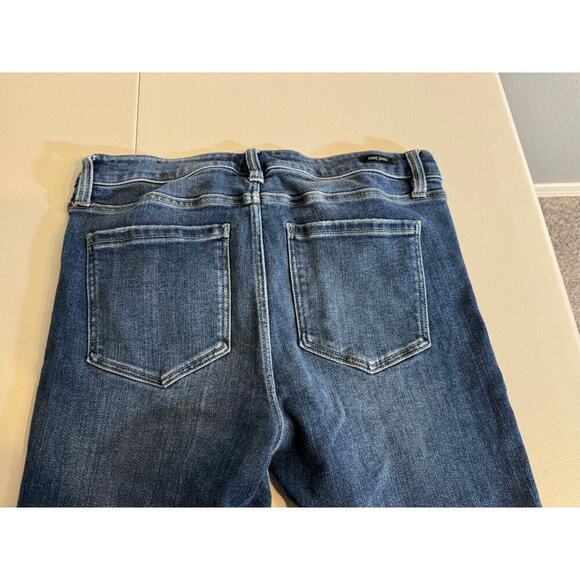 Liverpool Abby jeans blue denim high rise shredded hem Ankle Skinny  Sz 10/30 - Picture 6 of 11